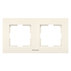Рамка двойна крем IP20 Karre+ Рамка двойна крем IP20 Karre+