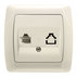 Розетк комп крем RJ45 Cat.5e IP20 Carmen Розетк комп крем RJ45 Cat.5e IP20 Carmen