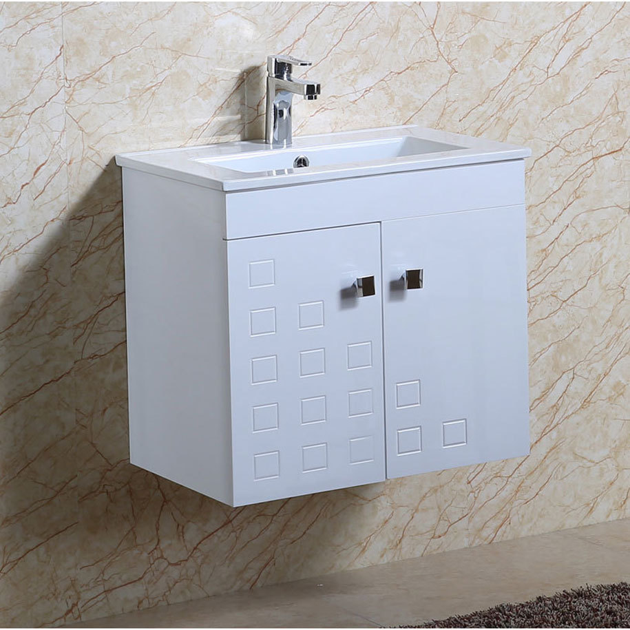 Шкаф за баня с умивалник INTER CERAMIC ДИВА ICP 6140, 61 см, PVC, бял