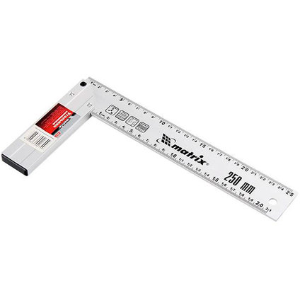 Ъгъл прав, 250 mm, алуминиев, излят Ъгъл прав, 250 mm, алуминиев, излят