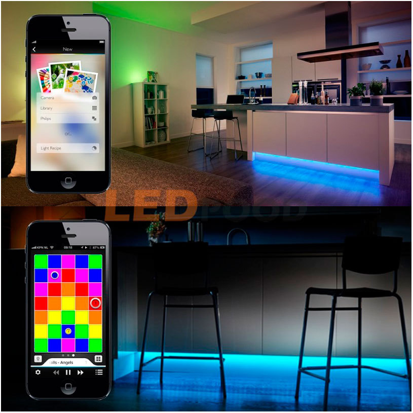 К-т3бр Hue LED Лампи10W A60 E27 конектор К-т3бр Hue LED Лампи10W A60 E27 конектор