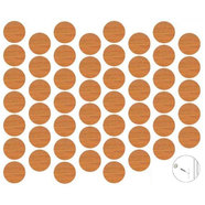 Самозалепващи тапи - тъмен чам 50 бр. Самозалепващи тапи - тъмен чам 50 бр.