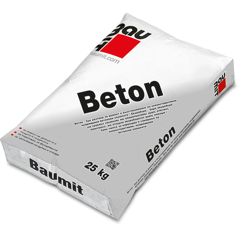 БАУМИТ БЕТОН СУХ РАЗТВОР 25КГ БАУМИТ БЕТОН СУХ РАЗТВОР 25КГ