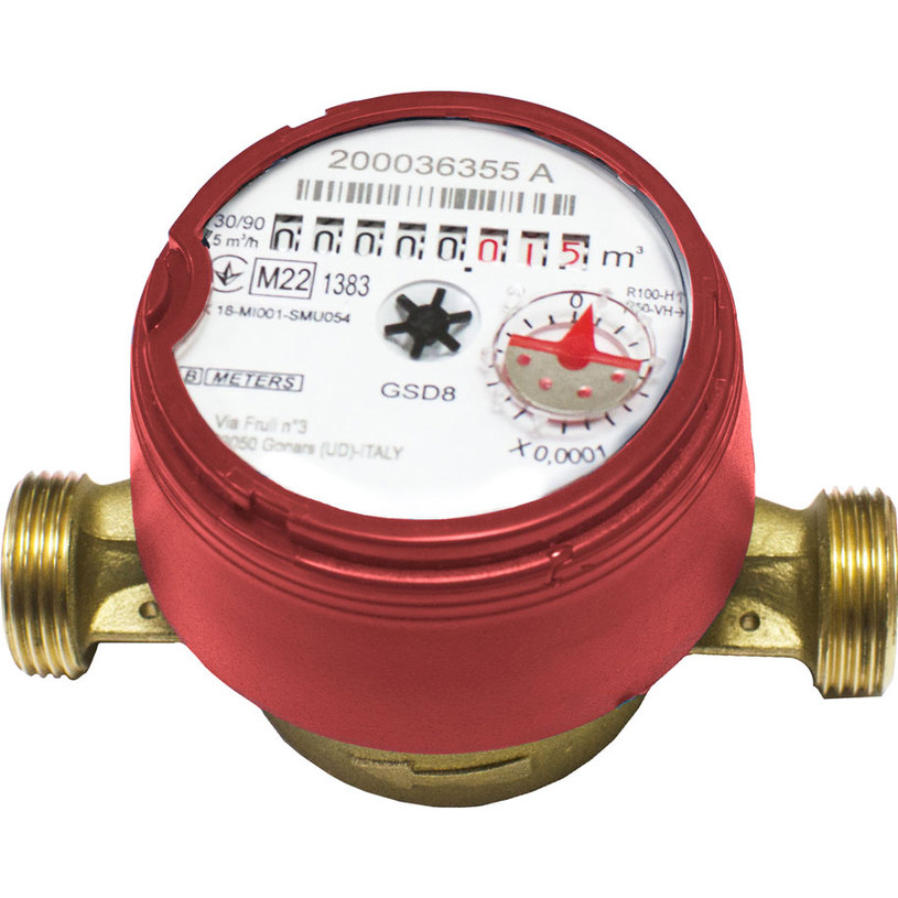 Водомер за т.вода1/2за дист.отч.сух Водомер за т.вода1/2за дист.отч.сух