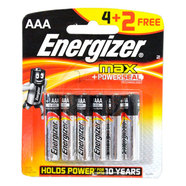 *АЛК.БАТ.ENERGIZER MAX AAA 1.5V 4+2бр** *АЛК.БАТ.ENERGIZER MAX AAA 1.5V 4+2бр**