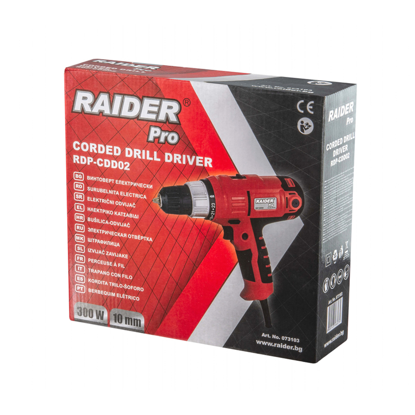 RAIDER PRO ел. винтоверт RDP-CDD02 300W RAIDER PRO ел. винтоверт RDP-CDD02 300W