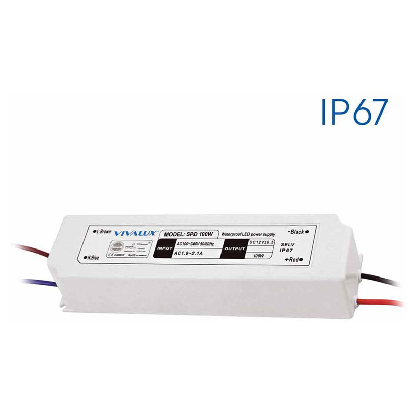 &LED захранване 100W IP67 &LED захранване 100W IP67