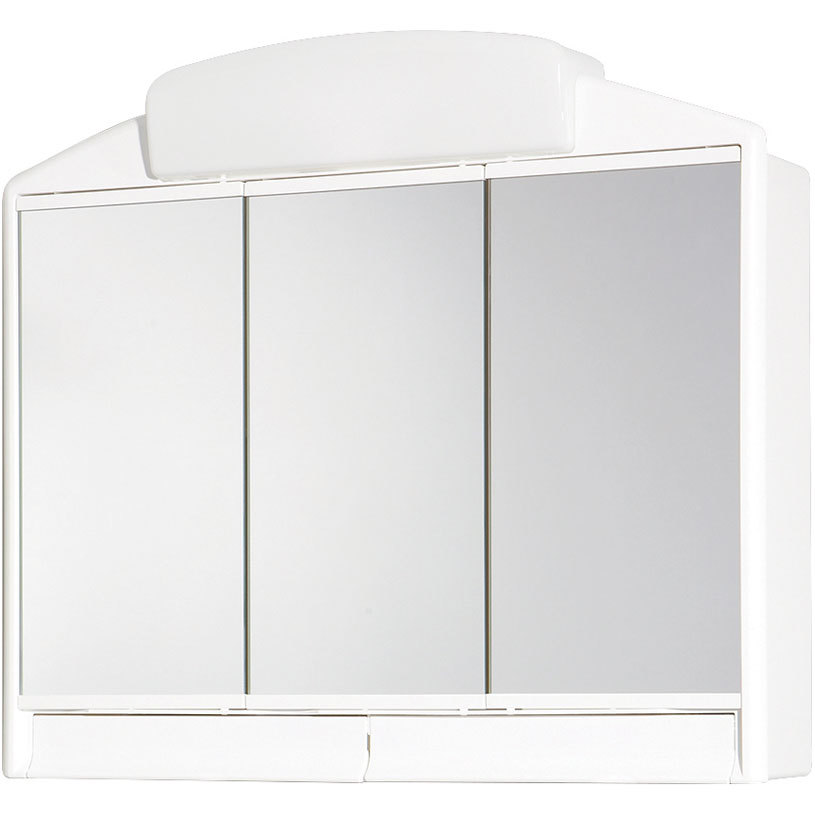 Three mirrored doors for extra storage