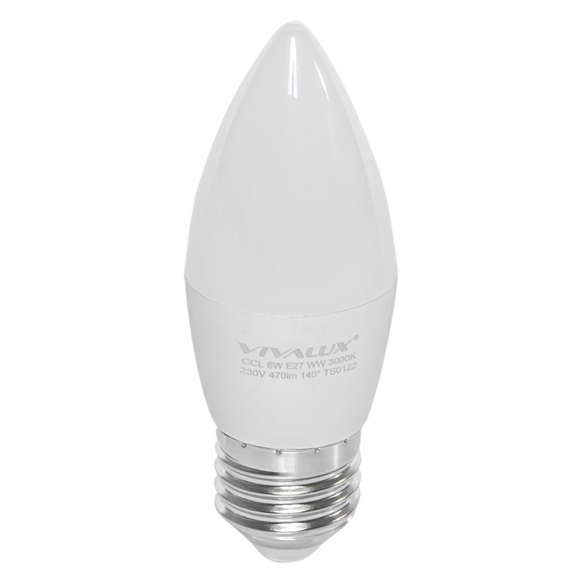 *LED кр E27 6W 470Lm 3000K свещ VIVA *LED кр E27 6W 470Lm 3000K свещ VIVA