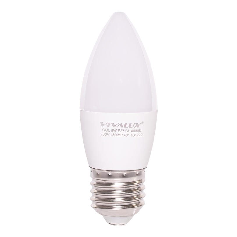 *LED кр E27 6W 480Lm 4000K свещ VIVA *LED кр E27 6W 480Lm 4000K свещ VIVA