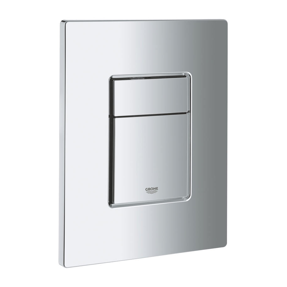 GROHE Even Flush Plate 38966000, Dual Flush, Chrome