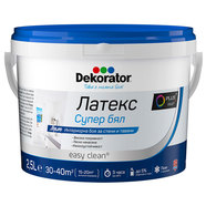 ЛАТЕКС СУПЕР БЯЛ 2.5 L DEKORATOR ЛАТЕКС СУПЕР БЯЛ 2.5 L DEKORATOR