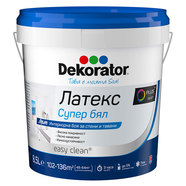 ЛАТЕКС СУПЕР БЯЛ 8.5 L DEKORATOR ЛАТЕКС СУПЕР БЯЛ 8.5 L DEKORATOR