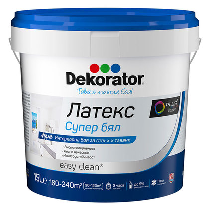 DEKORATOR ЛАТЕКС СУПЕР БЯЛ 15 L DEKORATOR ЛАТЕКС СУПЕР БЯЛ 15 L