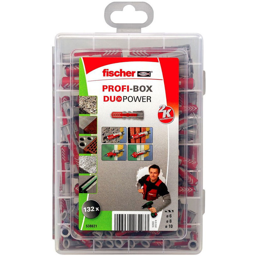 УНИВ. ДЮБЕЛ DUOPOWER Meisterbox 132 бр УНИВ. ДЮБЕЛ DUOPOWER Meisterbox 132 бр