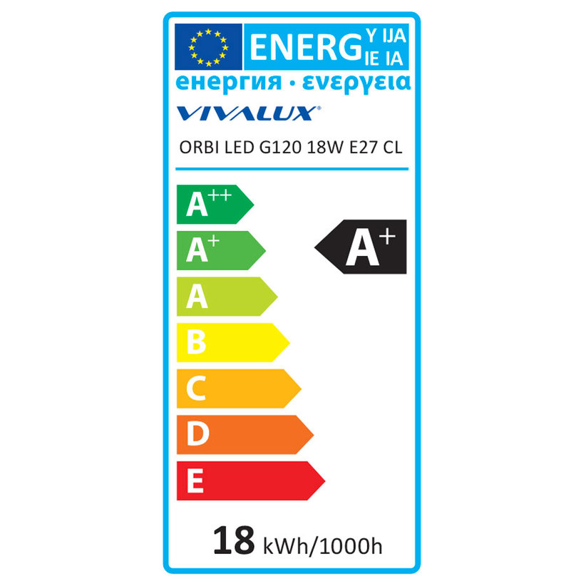 LED КР E27 18W 1500Lm 4000K G120 VIVA LED КР E27 18W 1500Lm 4000K G120 VIVA