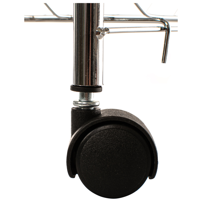 СТЕЛАЖ НА КОЛЕЛА 3 НИВА INOX LUX СТЕЛАЖ НА КОЛЕЛА 3 НИВА INOX LUX