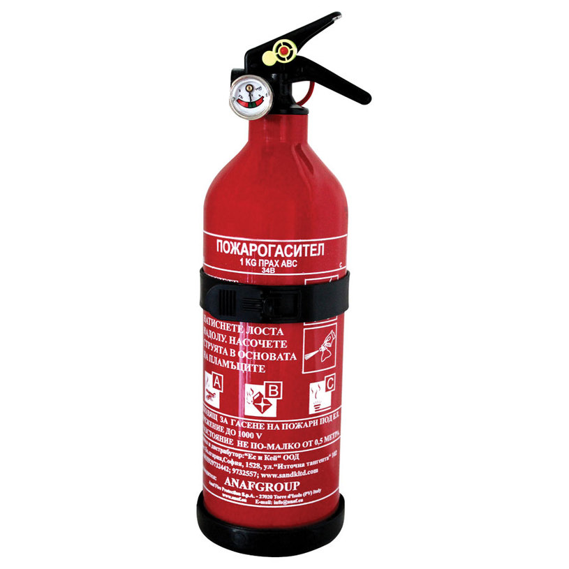 ПРАХОВ ПОЖАРОГАСИТЕЛ 1КГ ABC ПРАХОВ ПОЖАРОГАСИТЕЛ 1КГ ABC