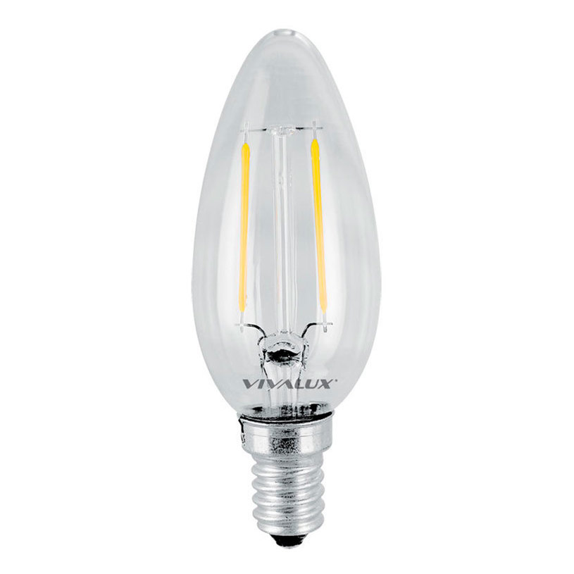 &LED кр E14 4W 470Lm 3000K свещ FIL VIVA &LED кр E14 4W 470Lm 3000K свещ FIL VIVA