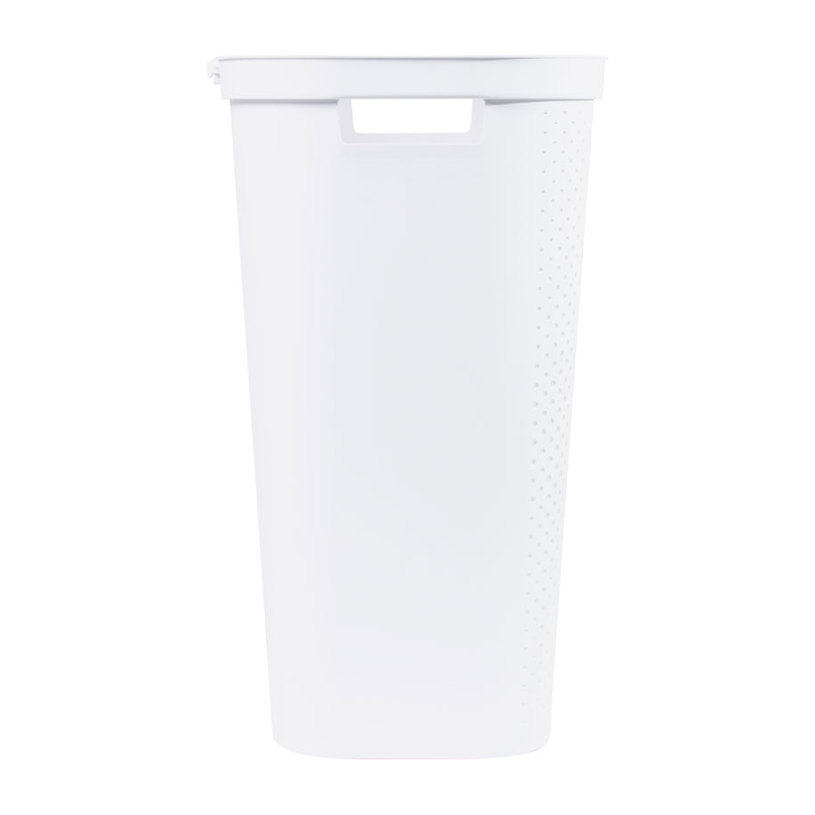 КОШ ЗА ПРАНЕ DOTS 60Л 43X32,6X60CM БЯЛ КОШ ЗА ПРАНЕ DOTS 60Л 43X32,6X60CM БЯЛ