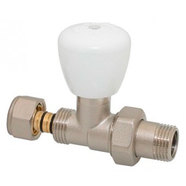 Вентил радиаторен прав с адаптор Ф16 Вентил радиаторен прав с адаптор Ф16