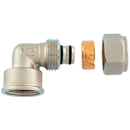 Връзка ъглова 20 х 1/2" F-Ni-Al Връзка ъглова 20 х 1/2" F-Ni-Al