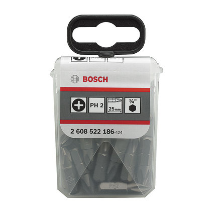 BOSCH БИТОВЕ PH2 25MM КУТИЯ 25БР BOSCH БИТОВЕ PH2 25MM КУТИЯ 25БР
