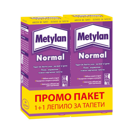 $METYLAN NORMAL ЛЕПИЛО ЗА ТАПЕТИ 2X125 g $METYLAN NORMAL ЛЕПИЛО ЗА ТАПЕТИ 2X125 g
