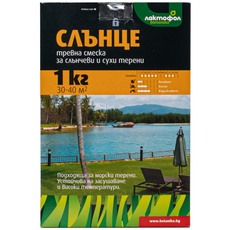 ТРЕВНА СМЕСКА ЗА СЛЪНЧЕВИ ТЕРЕНИ 1KG, 30-40M² ЛАКТОФОЛ ТРЕВНА СМЕСКА ЗА СЛЪНЧЕВИ ТЕРЕНИ 1KG, 30-40M² ЛАКТОФОЛ