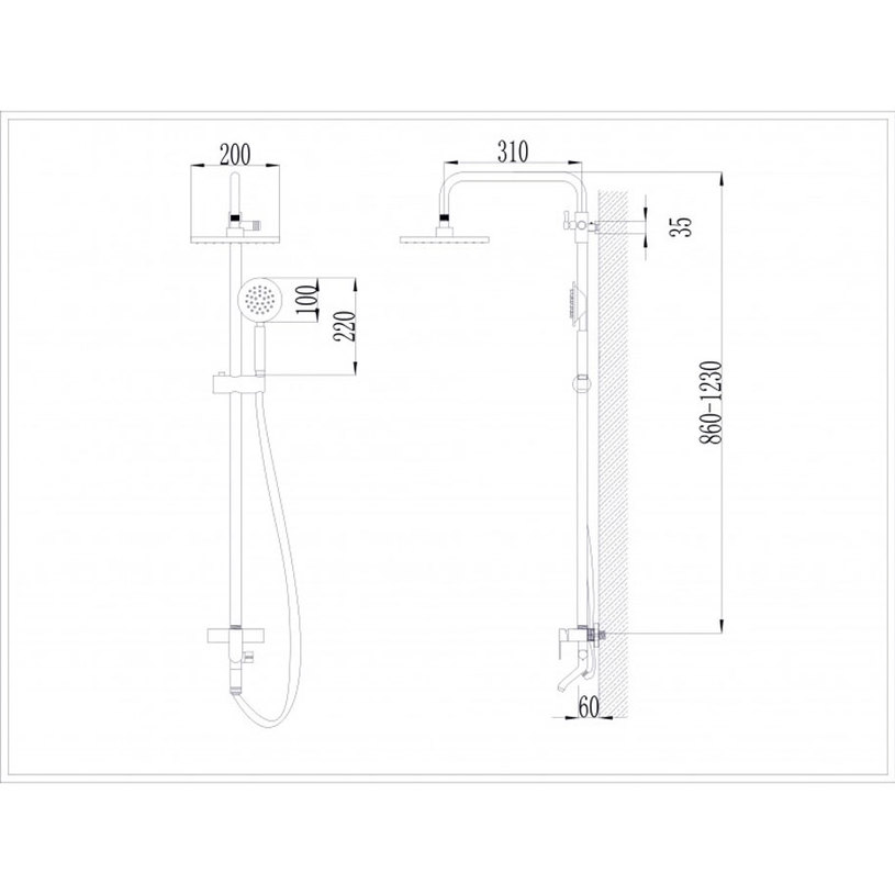 ДУШ СИСТЕМА INTER CERAMIC AVA 6326 ДУШ СИСТЕМА INTER CERAMIC AVA 6326