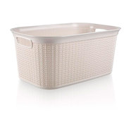 #КОШНИЦА ЗА ДРЕХИ PVC РАТАН 38Л БЕЖОВ #КОШНИЦА ЗА ДРЕХИ PVC РАТАН 38Л БЕЖОВ