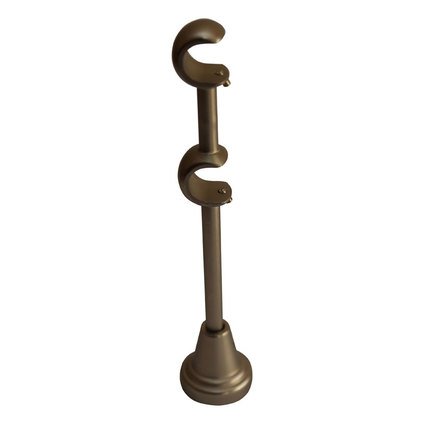 КОНЗОЛА ЗА ДВОЕН КОРНИЗ БЕЛА НИКЕЛ МАТ КОНЗОЛА ЗА ДВОЕН КОРНИЗ БЕЛА НИКЕЛ МАТ