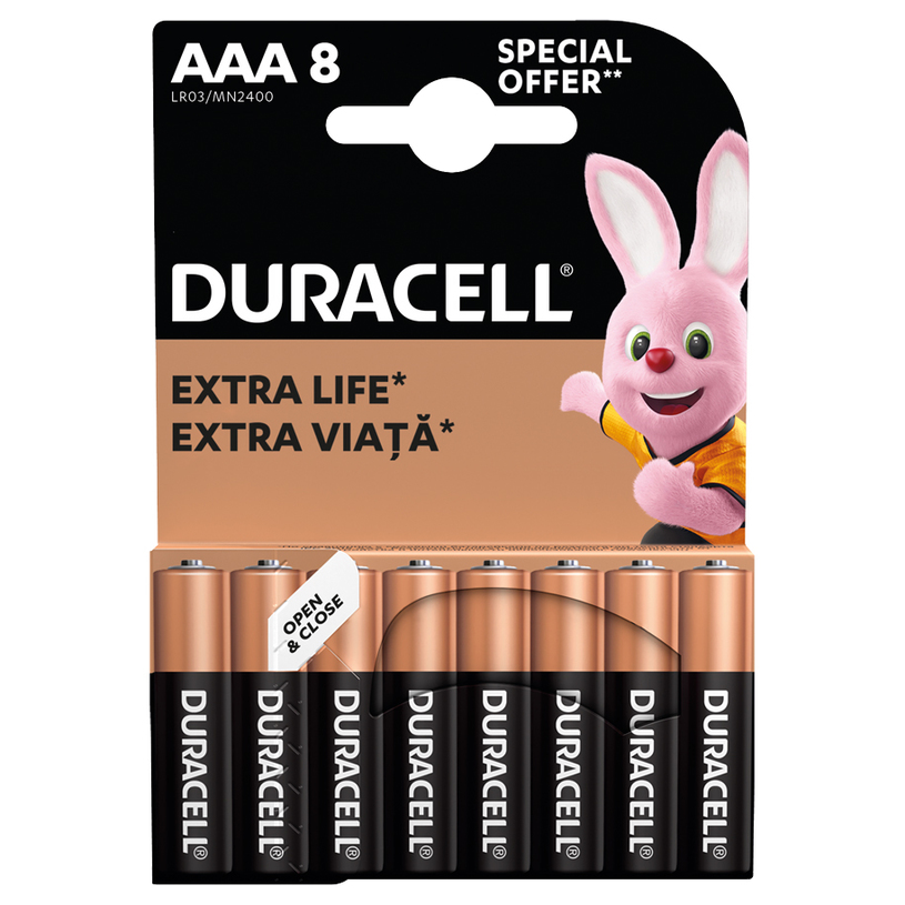 Алкални батерии AAA 8 бр.