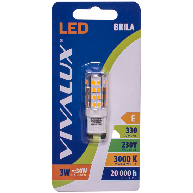 &LED кр G9 3W 330Lm 3000K VIVA &LED кр G9 3W 330Lm 3000K VIVA
