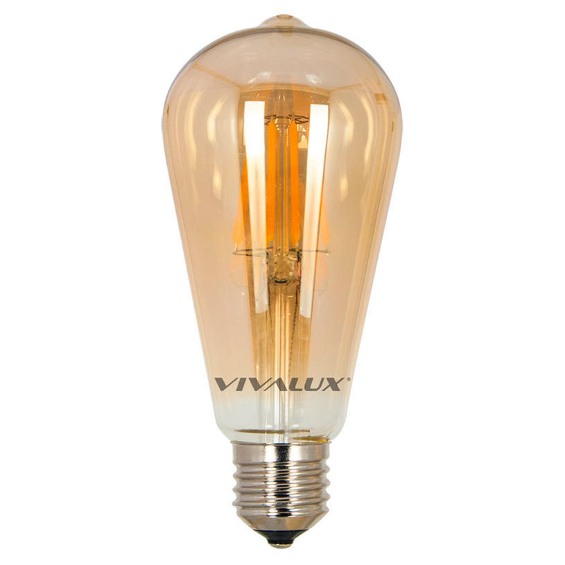 LED кр E27 6W 590Lm 3K ST64FILRET VIVA LED кр E27 6W 590Lm 3K ST64FILRET VIVA