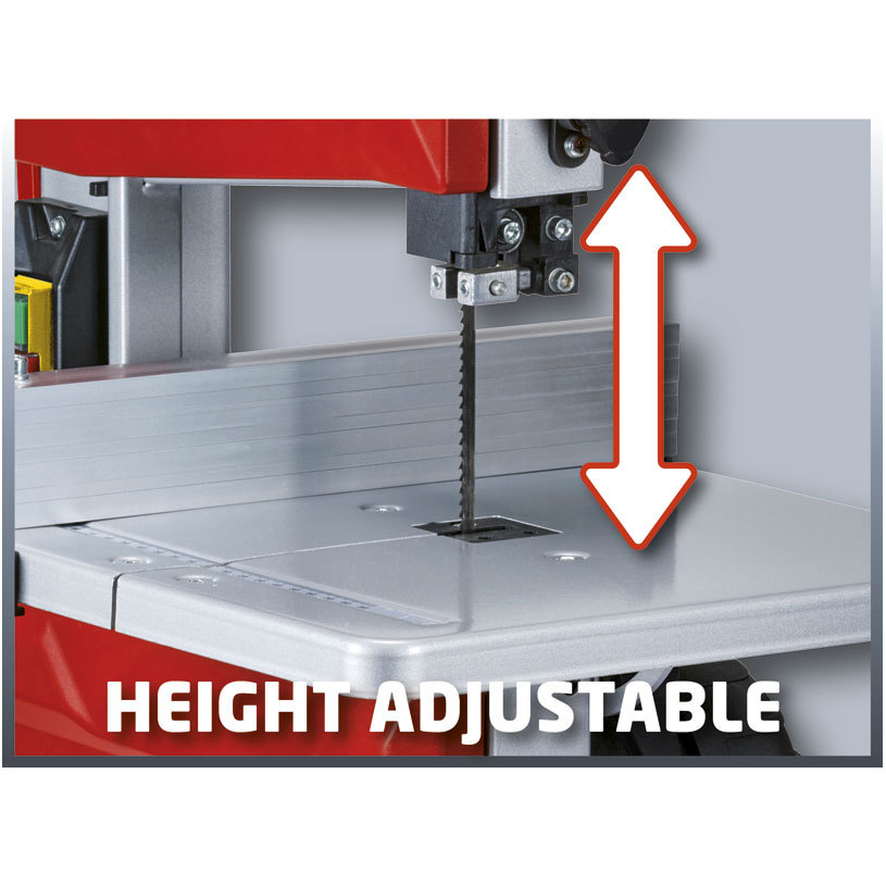 Tilting table for mitre cuts up to 45°