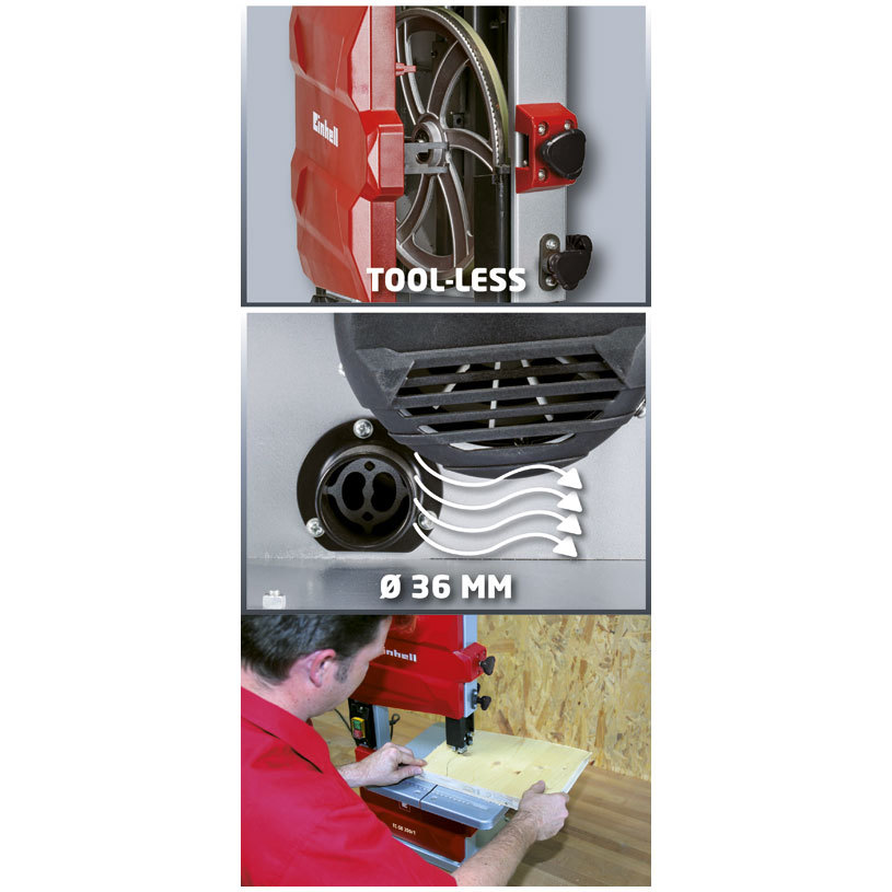 Blade stabiliser for a cleaner finish