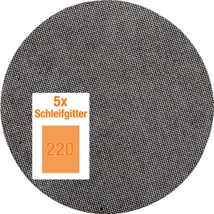 5 бр. мрежеста шкурка, Ф 225 mm P220 5 бр. мрежеста шкурка, Ф 225 mm P220