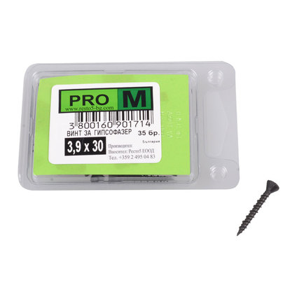 PRO M винт за гипсофазер 3,9х30/35бр. PRO M винт за гипсофазер 3,9х30/35бр.
