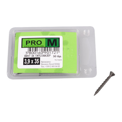PRO M винт за гипсофазер 3,9х35/30бр. PRO M винт за гипсофазер 3,9х35/30бр.