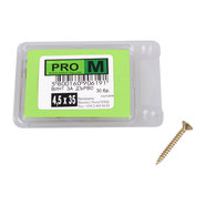 PRO M винт за дърво 4,5 х 35/30бр. PRO M винт за дърво 4,5 х 35/30бр.