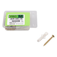 PRO M дюбел 8х40 с винт 4.5х45/15 бр. PRO M дюбел 8х40 с винт 4.5х45/15 бр.