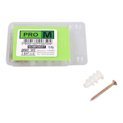 PRO M к-т GKD с винт 4х40/ 10бр. PRO M к-т GKD с винт 4х40/ 10бр.