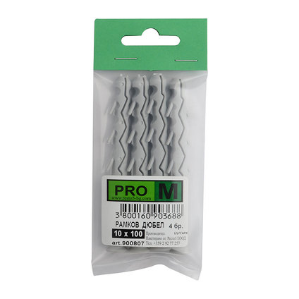 PRO M рам.дюбел 10 х 100 / 4бр. PRO M рам.дюбел 10 х 100 / 4бр.