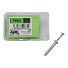 PRO M пирон дюбел 6 х 40 Z / 12бр. PRO M пирон дюбел 6 х 40 Z / 12бр.