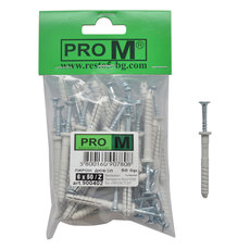 PRO M пирон дюбел 6 х 50 Z / 50бр. PRO M пирон дюбел 6 х 50 Z / 50бр.