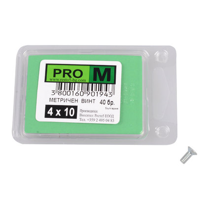 PRO M метричен винт 4 х 10/40бр. PRO M метричен винт 4 х 10/40бр.