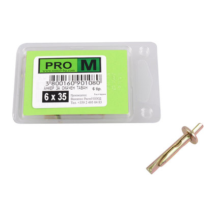 PRO M анкер за таван 6 х 35/6бр. PRO M анкер за таван 6 х 35/6бр.