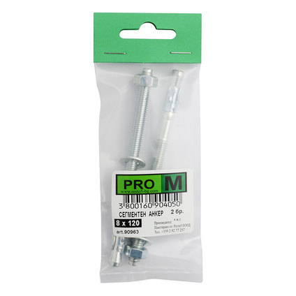 PRO M сегментен анкер 8 х 120 / 2бр. PRO M сегментен анкер 8 х 120 / 2бр.