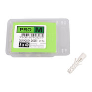 PRO M обикновен дюбел /TU/ 8х40/20бр. PRO M обикновен дюбел /TU/ 8х40/20бр.